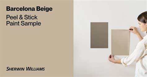 Barcelona Beige Paint Sample By Sherwin Williams 7530 Peel And Stick