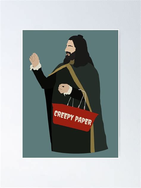 Creepy Paper Nandor What We Do In The Shadows Digital Art Poster