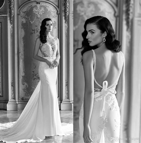 Sheer Sexy 2016 Wedding Dresses Vintage Lace Backless Custom Made