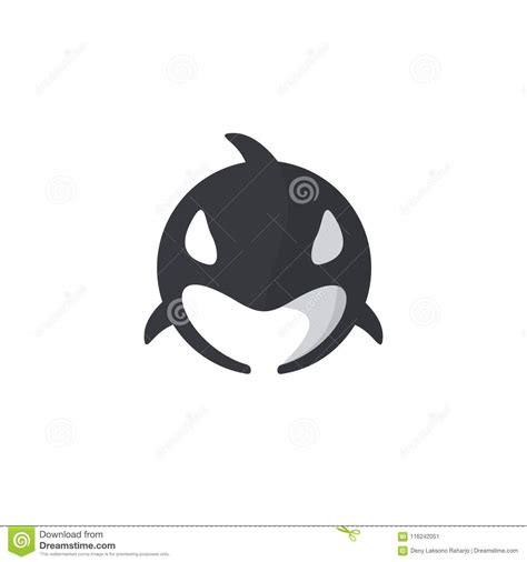 Killer Whale Orca Logo Inspiration Company Identity Stock Illustration