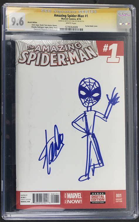 Lot Detail Stan Lee Ultra Rare Hand Drawn And Signed Spider Man Sketch