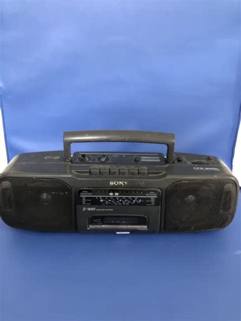 Vintage Sony Cfs L Radio Band Boombox Fm Mw Lw Sw Cassette Tape