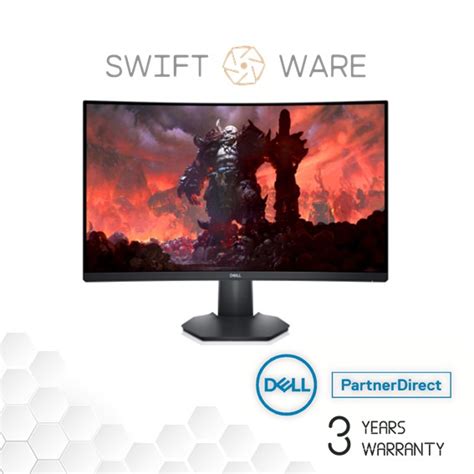ready stock dell   curved gaming monitor sdgm shopee