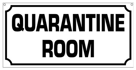 Quarantine Room Aluminum Bar Man Cave Zombies Funny Decorative Sign 6