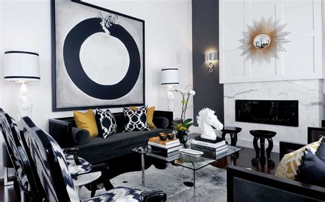 Black And White Living Room Decoration