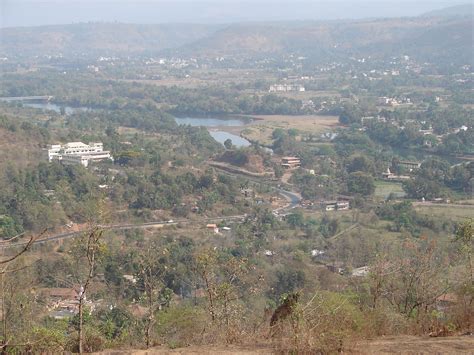 Chiplun is connected via roads to prominent cities. Chiplun city from Govalkot fort | View of Chiplun city ...