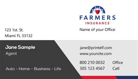 © 2021 farmers insurance open, inc., all rights reserved | privacy policy | terms and conditions. Farmers Insurance business cards - Free templates and designs in 2020 | Business insurance, Free ...
