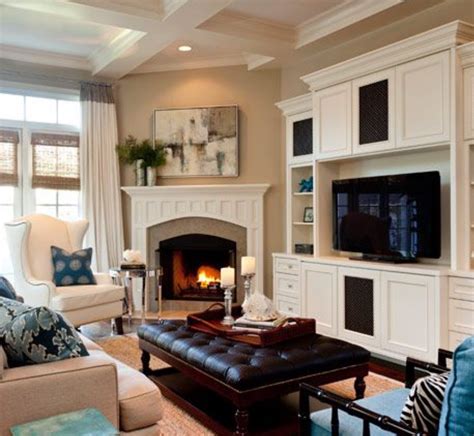Living Room With Fireplace Furniture Ideas