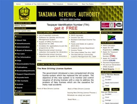Tanzania Revenue Authority Explore Government Websites Built With