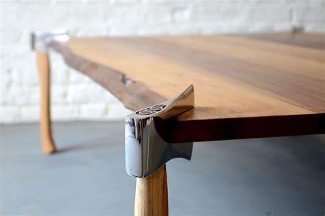 Contemporary modern desk legs table design from make diy table legs. Woodsman Axe Table - Duffy London