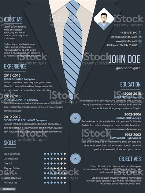 Fortunately, this task can be taken care of with a few lines of css. Cool Resume Cv Template With Business Suit Background ...