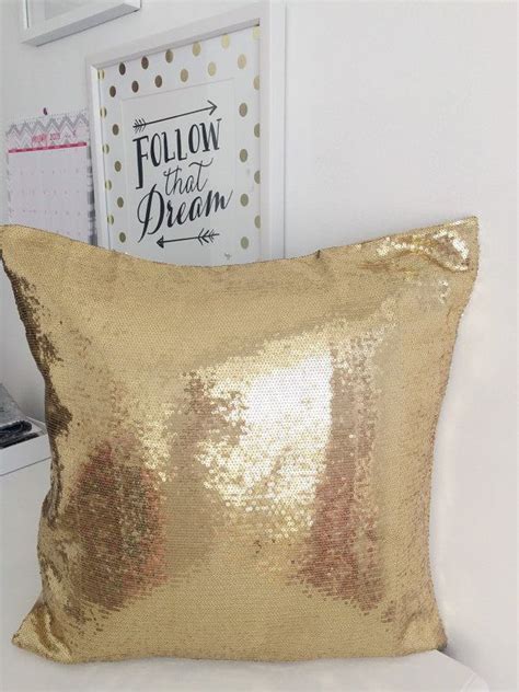 Gold Sequin Pillow Cover Sequin Pillow Pillows Pillow Covers