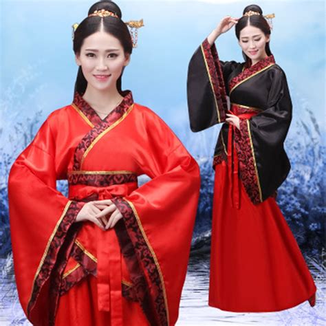 holloween costum couple chinese traditional hanfu dresses women men national suit cosplay outfit