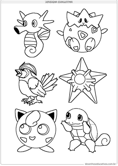 Desenhos Para Colorir Pokemon Para Imprimir E Colorir Educaçaõ