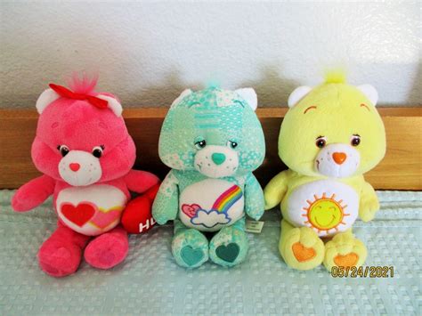 Care Bear Plush So Colorful And Sweetrare Bashful Heart In Etsy