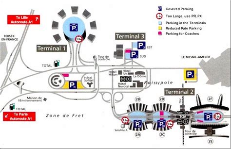 Paris Map Charles De Gaulle Airport