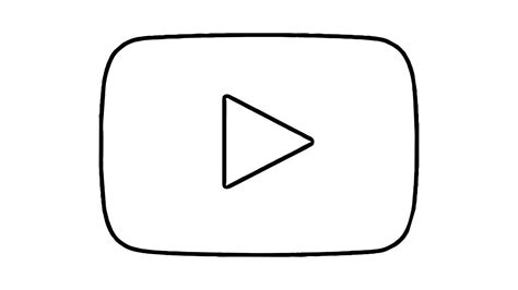Youtube Logo Sketch Sketch Coloring Page