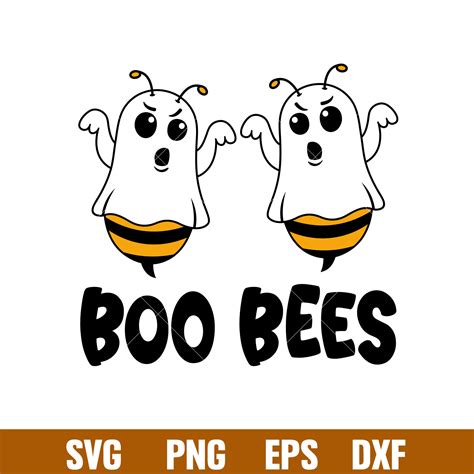 Boo Bees Boo Bees Svg Ghost Bee Svg Boo Svg Halloween Sv Inspire