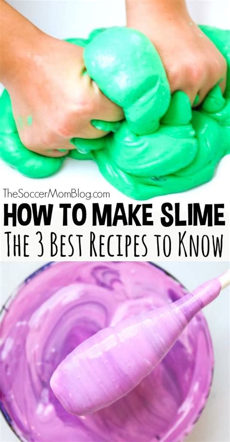 How To Make Slime 3 Recipes Everyone Should Know The Soccer Mom Blog