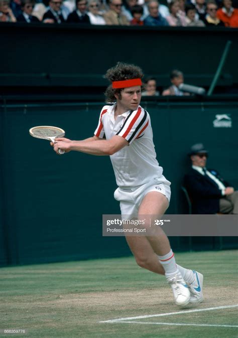 American Tennis Player John Mcenroe In Action During Competition To