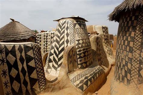 Traditional Art And Architecture In The Village Of Tiébélé In Burkina