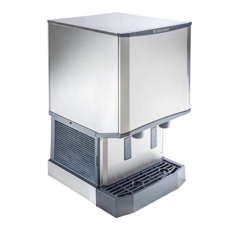 scotsman hid540a 1 meridian countertop air cooled ice machine and water dispenser 40 lb bin