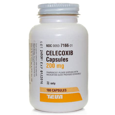 Celecoxib Generic Celebrex 200 Mg Caps 100 By Teva Pharma