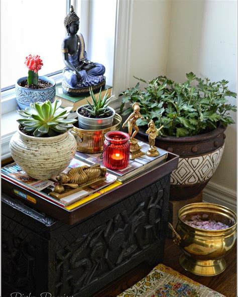13 buddha statue (the moment of enlightenment). Indoor garden, zen place, Buddha corner, indoor plants ...