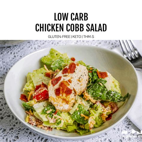 Chicken Cobb Salad Low Carb Keto Thm S Homemade Dressing