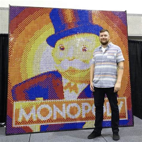 Gigantic Pop Culture Portraits Made From Thousands Of Rubiks Cubes