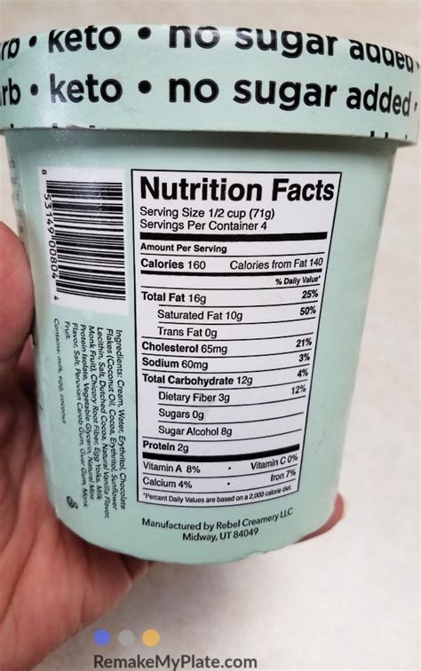 35 Ice Cream Ingredient Label Labels Database 2020
