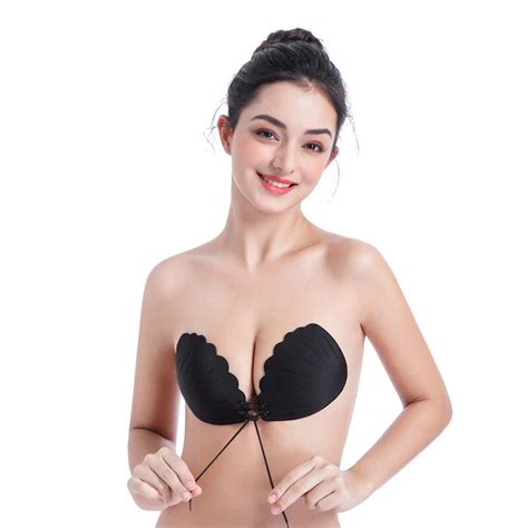 Seamless Magic Gel Invisible Full Cup Bras For Women Strapless Push Up Fly Self Adhesive