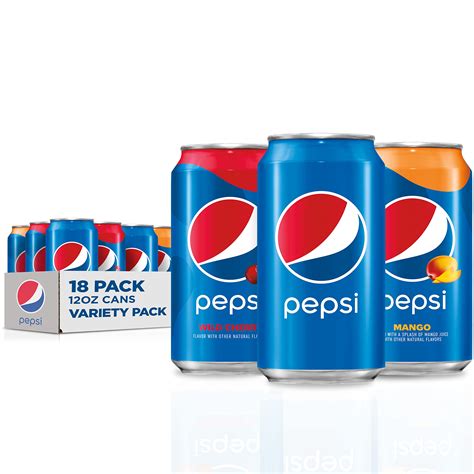 Buy Pepsi Flavors Variety Pack Wild Cherry Mango Original 12 Fl Oz