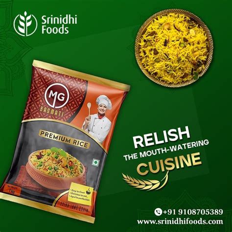 Srinidhi Foods Presents Mg Basmati Rice Snack Recipes Snacks Mouth