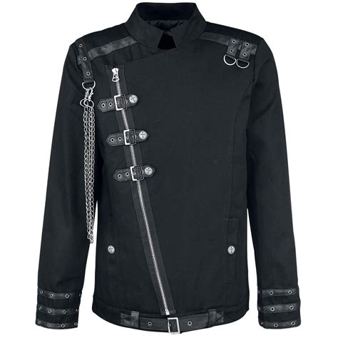 Multi Buckle Jacket Gothic Jackets Gothic Shirts Kilt Men Fashion