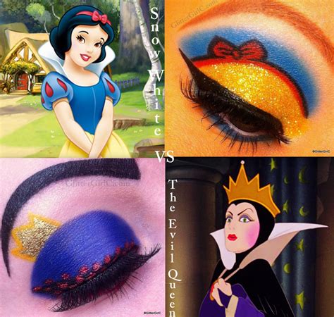 Snow White Vs Evil Queen Makeup Disney Eye Makeup Disney Inspired Makeup Disney Eyes Eye