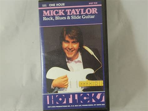 Vhs Tape Hot Licks Mick Taylor Rock Blues Slide Instruction Reverb