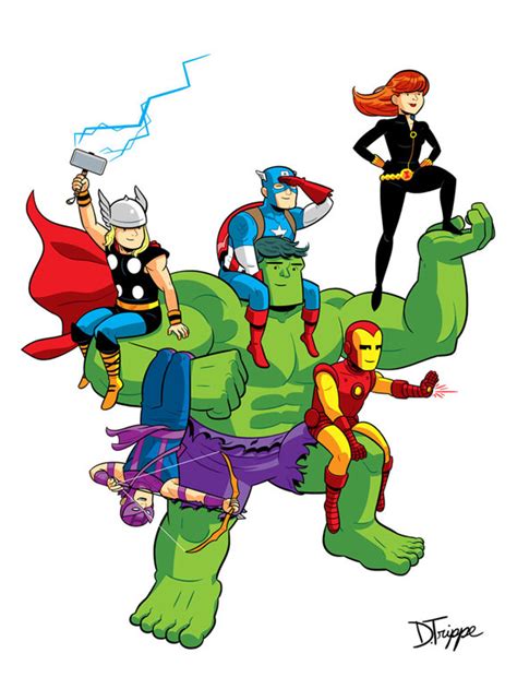 24 Very Creative The Avengers Illustrations Favbulous