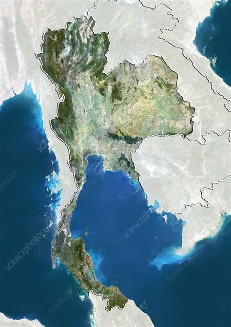 Thailand Satellite Image Stock Image C0134118 Science Photo Library