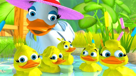 Five Little Ducks 5 Little Ducks English Song For Kids By Little