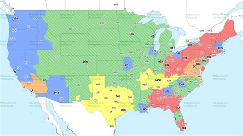 Nfl Coverage Map Week 15 Tv Schedule For Fox Cbs Broadcasts