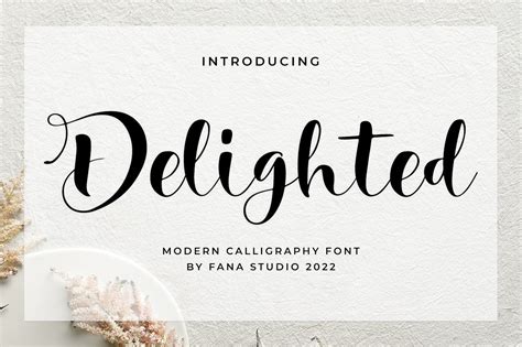 Delighted Font By Fanastudio · Creative Fabrica