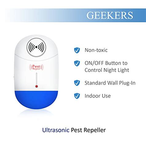 Geekers Pest Control Ultrasonic Repeller Electronic Spider Repellent