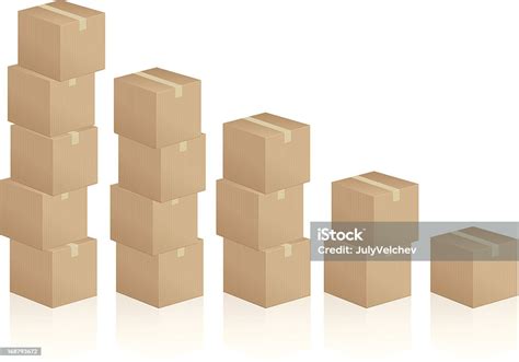 Cardboard Boxes Diagram Stock Illustration Download Image Now Box