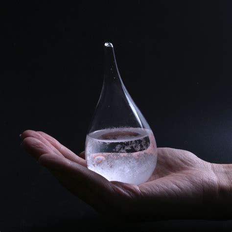 K9 Weather Forecast Crystal Tempo Drops Water Shape Storm Glass Home