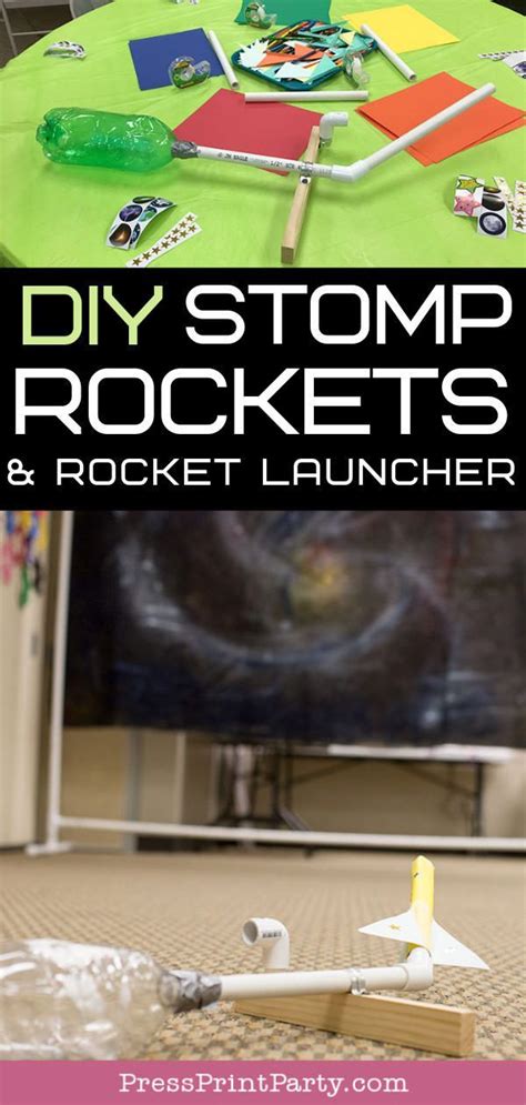 These rocket launches are actually amazing! DIY Stomp Rockets & Stomp Rocket Launcher - Press Print ...
