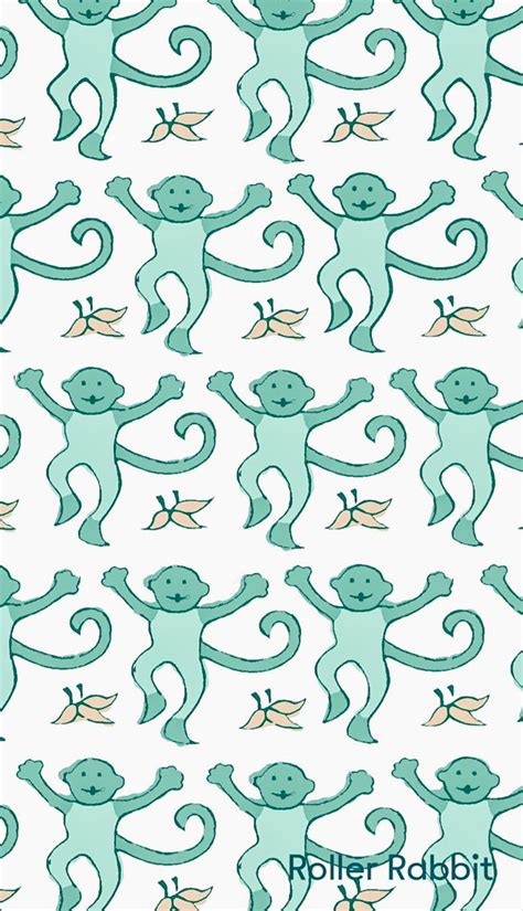 💚rr Monkeys Rabbit Wallpaper Preppy Wall Collage Monkey Wallpaper