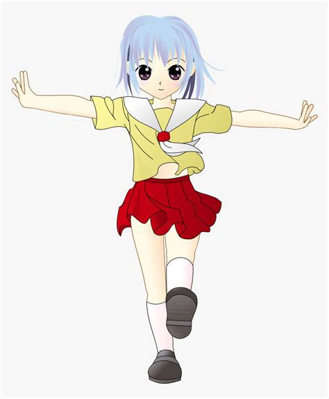 Anime Girl Dancing  Transparent