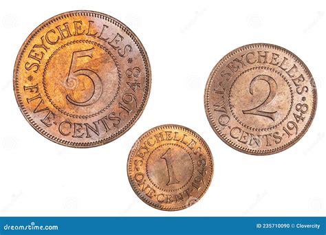 Seychelles 1948 Vintage Coins Stock Photo Image Of Seychelles Coin