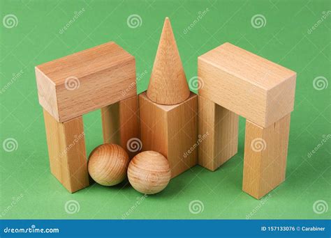 Wooden Geometric Shapes Stock Photo Image Of Leisure 157133076